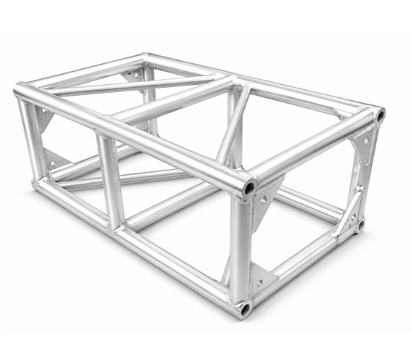 4-Chord Square Aluminum Box Truss | Bolt Plate Heavy-Duty Stage Lighting Truss for Concert, Wedding & Exhibition