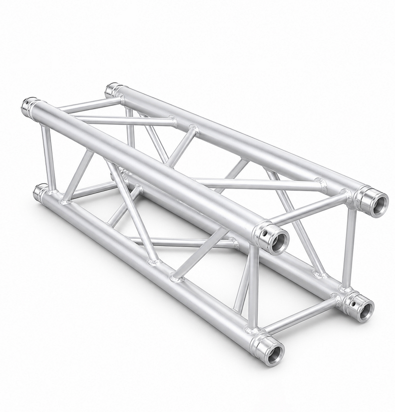 4-Chord Square Aluminum Box Truss | Spigot Quick-Connect Stage Lighting Truss for Concert, Wedding & Exhibition