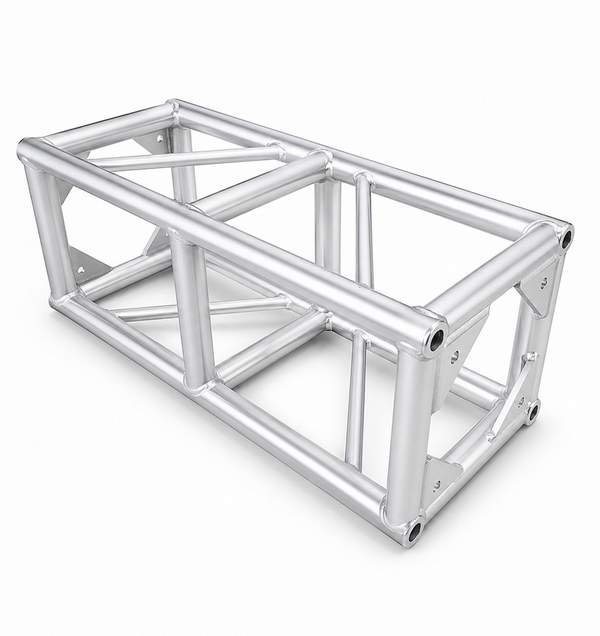 4-Chord Square Aluminum Box Truss | Bolt Plate Modular Stage Lighting Truss for Indoor & Outdoor Event Rigging