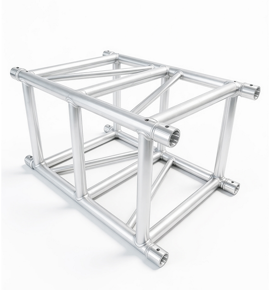 4-Chord Square Aluminum Box Truss | Spigot Connect Lightweight Stage Lighting Truss for Concert, Wedding & Exhibition
