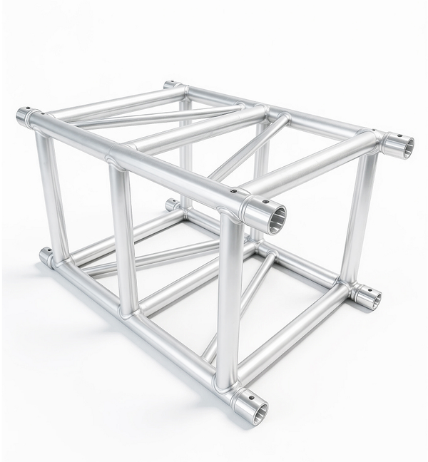 4-Chord Square Aluminum Box Truss | Spigot Connect Lightweight Stage Lighting Truss for Concert, Wedding & Exhibition